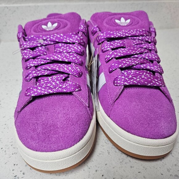 Adidas Campus 00s New Without Box Womens Size 9.5 Purple Burst Cloud White - Picture 3 of 9